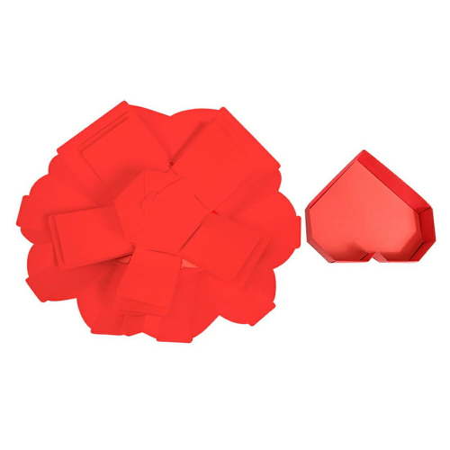 Cutie foto explozivă inimă (explosion box) - roșu