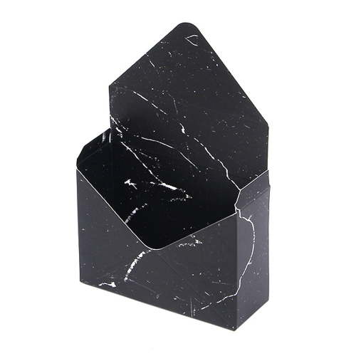 Cutii tip plic - negru marmură (set 12 buc)