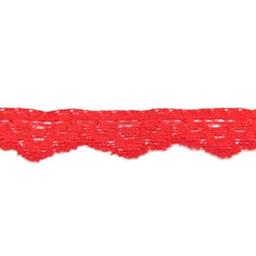 Dantelă elastică model 5540, 1,5cm (rolă 50yarzi ~ 47m) roșu