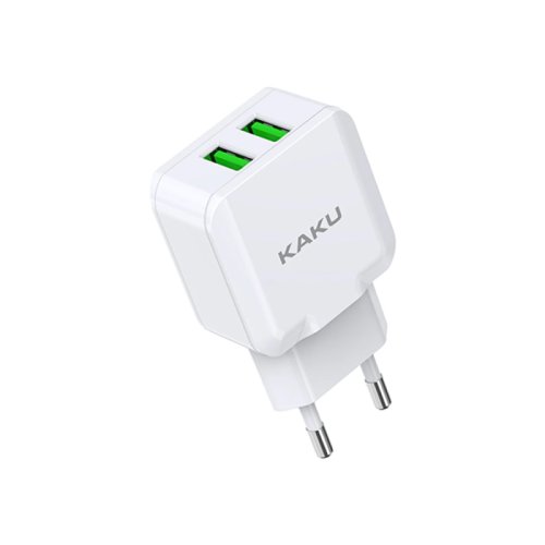 Incarcator smart charger, dublu usb, 2.4 a, 10w, alb