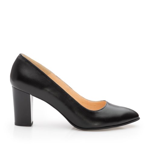 Pantofi eleganți damă din piele naturală, leofex - 558 negru