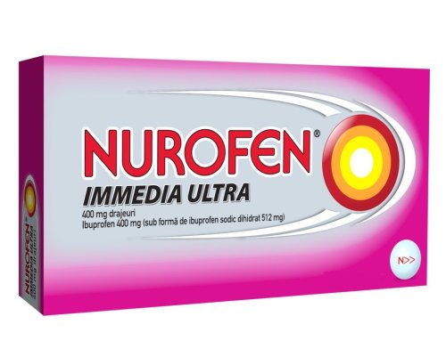 Nurofen immedia ultra 400 mg, 12 drajeuri