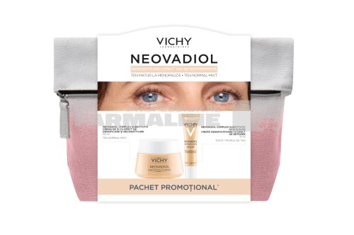 Vichy trusa neovadiol complex substitutiv crema pentru tenul matur piele normal-mixta 50 ml + crema contur buze si ochi 15 ml