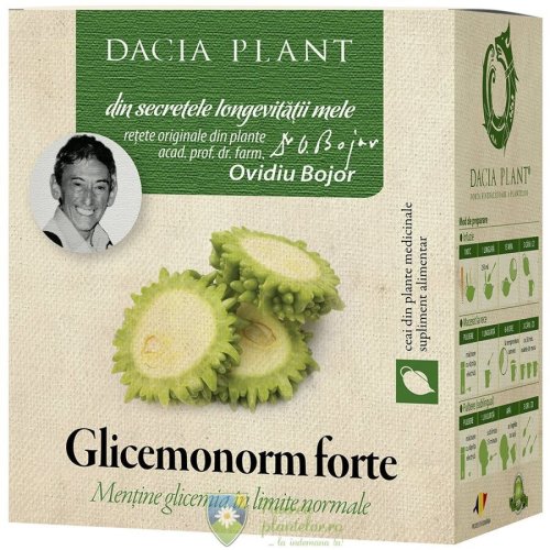 Dacia plant Glicemonorm forte ceai 50 gr