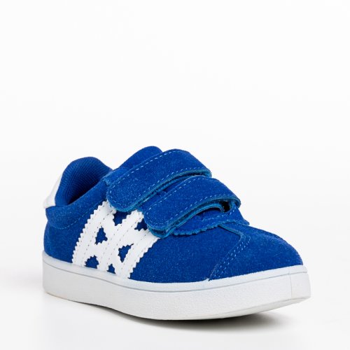 Pantofi sport copii albastri din material textil jasper