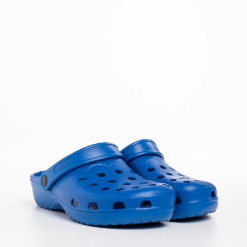 Papuci barbati albastri din material sintetic kurt