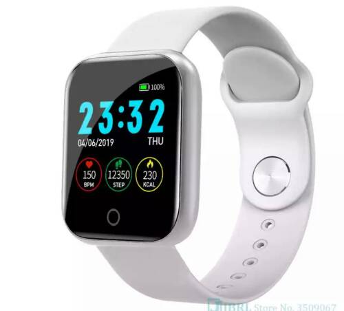 Smartwatch unisex compatibil cu android si ios alb bluetooth b2196 cu1