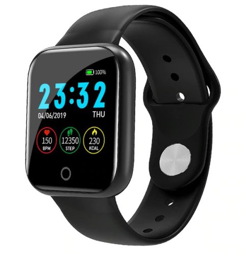 Smartwatch unisex compatibil cu android si ios negru bluetooth a8632 c1