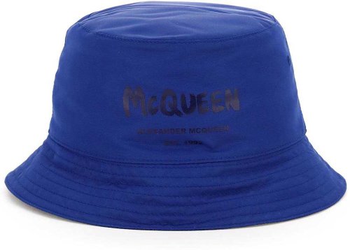 Alexander mcqueen mcqueen graffiti bucket hat royal