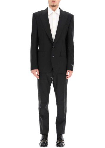 Dolce & gabbana sicilia fit two-piece suit in virgin wool nero