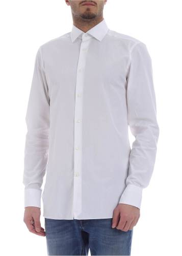Ermenegildo Zegna shirt in white pure cotton white