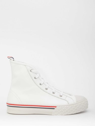 Thom browne leather sneakers white