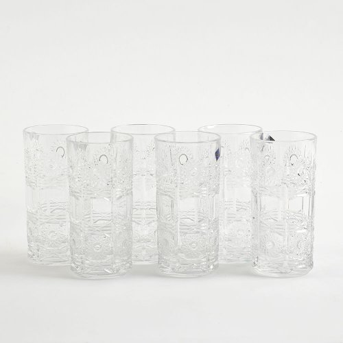 Set 6 pahare din cristal pentru apa
