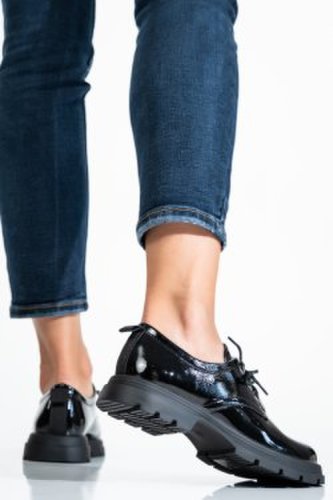 Pantofi black shining asph1502