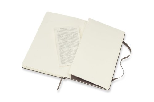 Carnet - moleskine classic notebook, large, ruled, brown earth, hard cover | moleskine