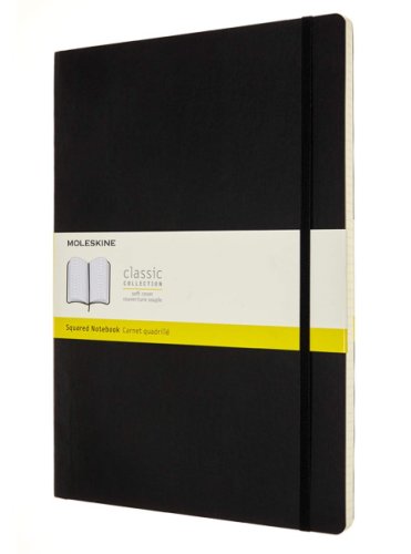 Carnet - moleskine classic squared paper notebook - soft cover - black | moleskine