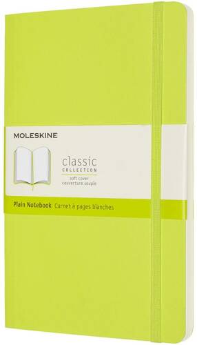 Carnet moleskine - lemon green large plain notebook soft | moleskine