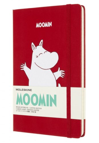 Carnet - moleskine moomin limited edition ruled notebook - large, hard cover - red | moleskine
