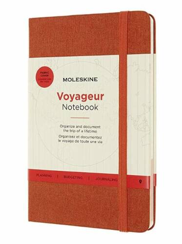 Carnet - moleskine voyageur - medium, hard cover - hibiscus orange | moleskine