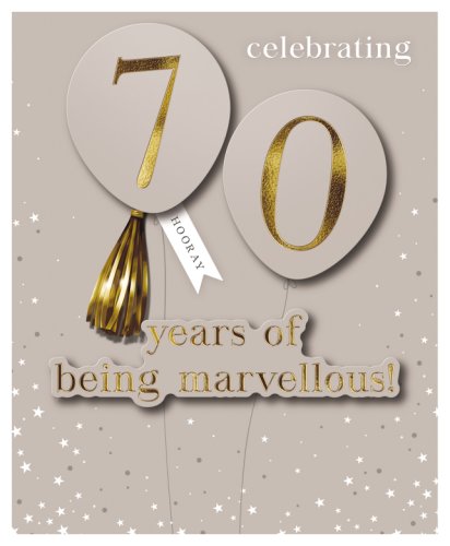Felicitare - 70th birthday handmade | great british card company