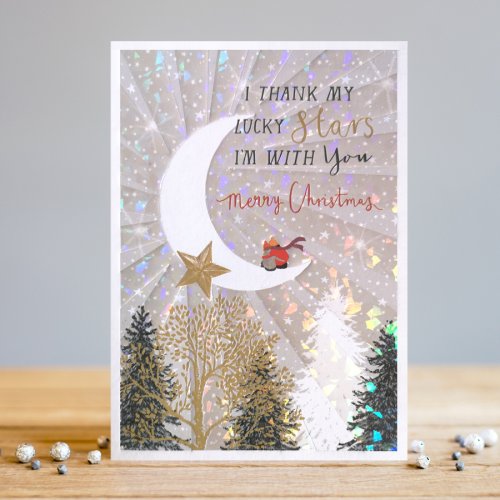 Felicitare - i thank my lucky stars i'm with you, merry christmas | louise tiler designs