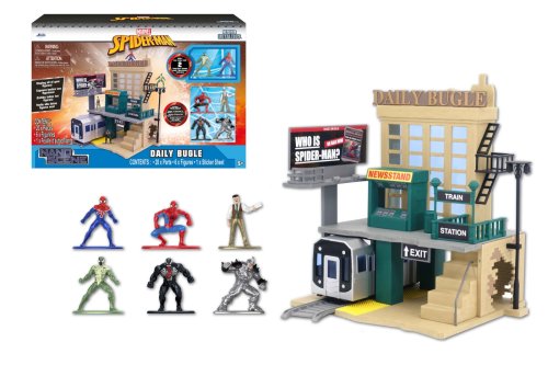 Marvel new york city + 6 figurine spider man | jada toys