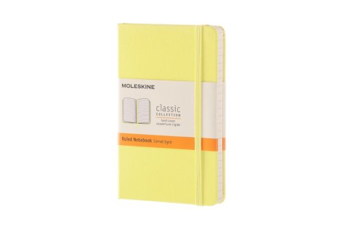 Moleskine citron yellow pocket ruled - notebook hard | moleskine
