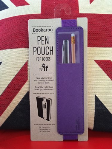 Semn de carte - bookaroo pen pouch purple | if (that company called)