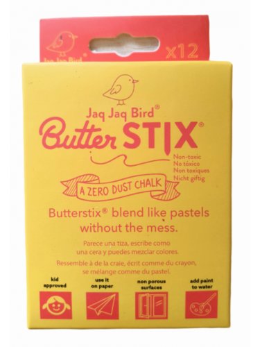 Set 12 creioane cerate - butterstix - multicolor | jaq jaq bird