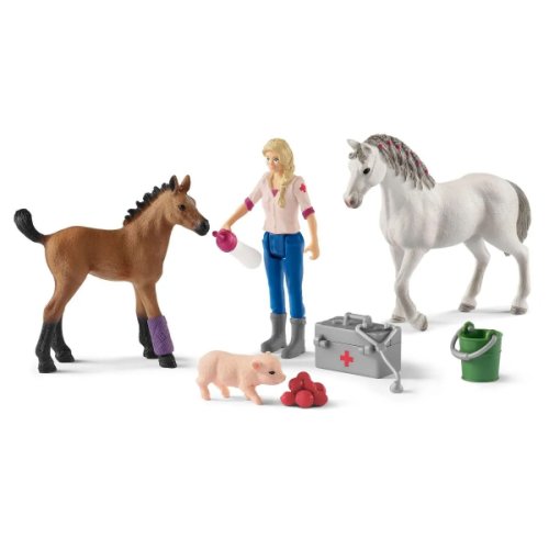Set figurine - vet visiting mare and foal | schleich