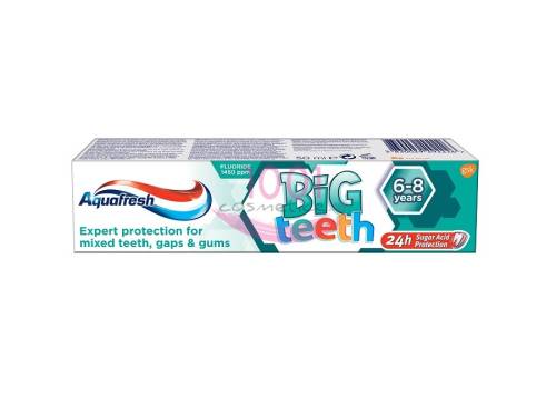 Aquafresh big teeth pasta de dinti pentru copii 6-8 ani