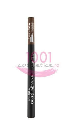 Catrice brow comb pro micro pen creion tip carioca pentru sprancene dark brown 040