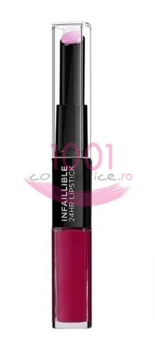 Loreal infaillible 2 step 24h ruj ultrarezistent 214 raspberry for life