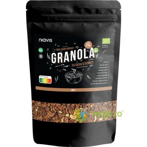 Granola cu cacao si seminte ecologica/bio 200g