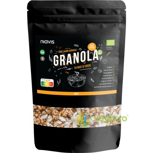 Granola cu nuci si cocos ecologica/bio 200g