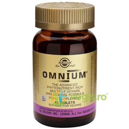 Solgar Omnium 60tablete (multivitamine minerale antioxidanti)