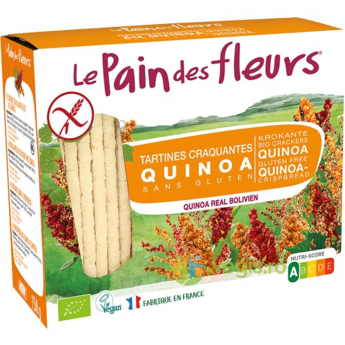 Paine crocanta cu quinoa fara gluten ecologica/bio 150g
