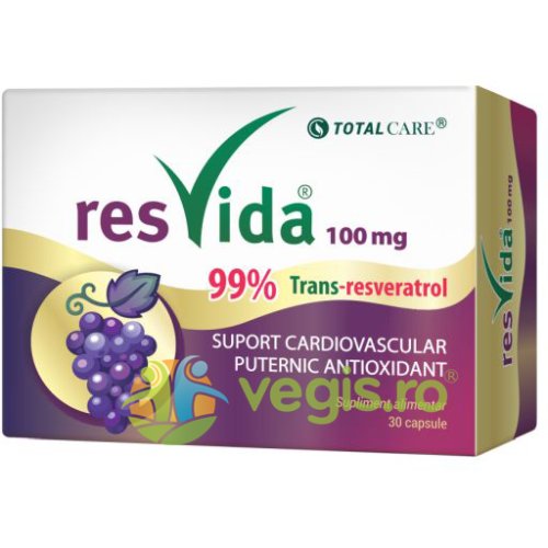 Resvida (trans-resveratrol) 100mg 30cps