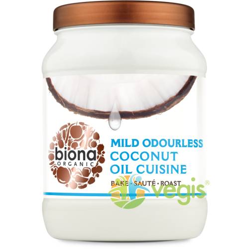 Ulei de cocos pentru gatit (cuisine) fara miros ecologic/bio 875ml/ 800g