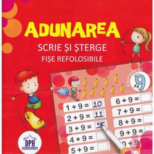 Adunarea. scrie si sterge. fise refolosibile, editura didactica publishing house