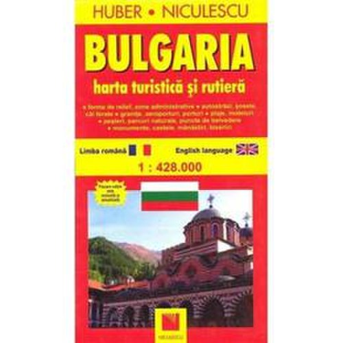 Bulgaria - harta turistica si rutiera, editura niculescu