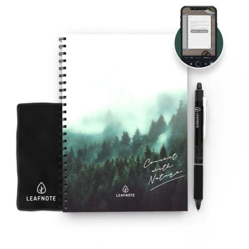 Caiet, notebook reutilizabil, inteligent, a5 leafnote, forest, stergere cu apa 