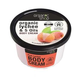 Crema de corp pink lychee organic shop, 250ml