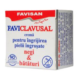 Crema tip unguent pentru ingrijirea pielii ingrosate, negi, bataturi faviclavusal favisan, 10ml
