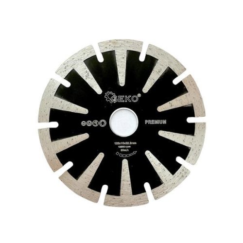 Disc taiere diamantat 125x10x22.2mm pentru taiat beton / piatra premium, 12.000 rpm albastru ts-3034