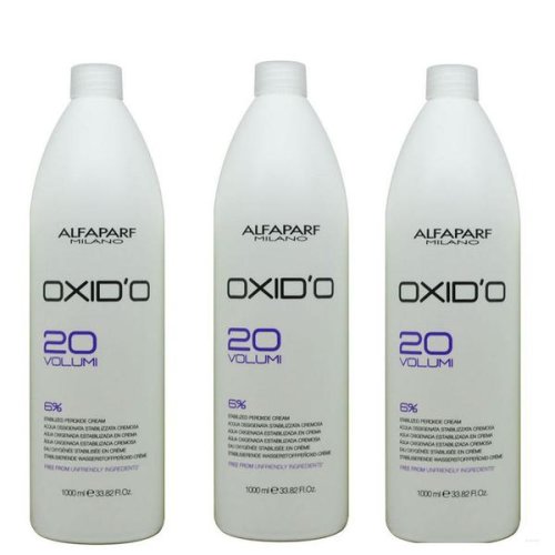 Pachet 3 x oxidant crema 6% - alfaparf milano oxid'o 20 volumi 6% 1000 ml