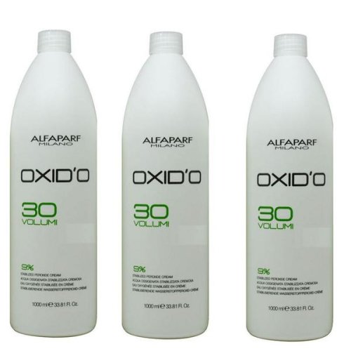 Pachet 3 x oxidant crema 9% - alfaparf milano oxid'o 30 volumi 9% 1000 ml