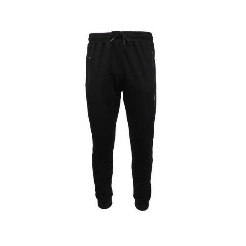 Pantaloni trening barbat jagerfabel sport, negru cu 3 buzunare laterale cu fermoare, xl