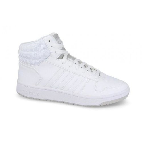 Pantofi sport barbati adidas hoops 2.0 mid f34813, 43 1/3, alb