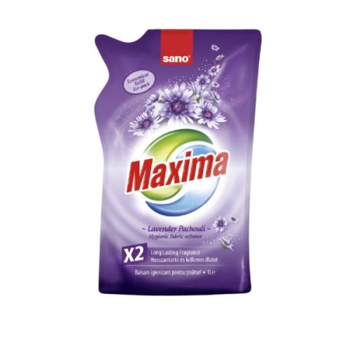 Rezerva balsam de rufe cu lavanda – sano maxima lavender hygienic fabric softener refill, 1000 ml